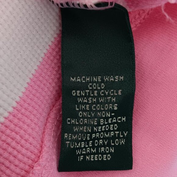 LAUREN RALPH LAUREN Womens Top Pink and White Size Medium - Picture 8 of 8